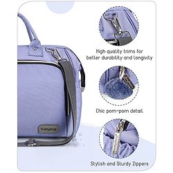 Babyhug 3-in-1 Diaper Bag Multifunctional Tote Sling & Backpack for Travel  - Brown