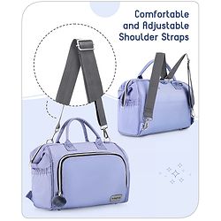 Babyhug 3-in-1 Diaper Bag Multifunctional Tote Sling & Backpack for Travel  - Brown