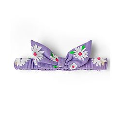 Babyhug Cotton Knit Sleeveless Frock With Floral Print & Headband - Lilac