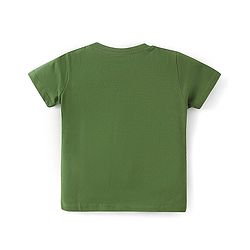 Babyhug Disney Single Jersey Knit Half Sleeves T-Shirt & Shorts Set With Mickey & Friends Graphics - Green