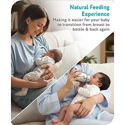 Babyhug Stainless Steel feeding bottle wide neck-200 ml