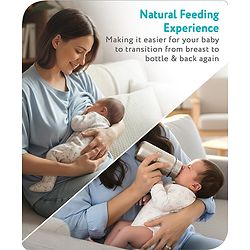 Babyhug Stainless Steel feeding bottle wide neck-200 ml