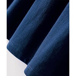 Babyhug Single Jersey Knit Sleeveless Solid Frock With Bloomer - Navy Blue
