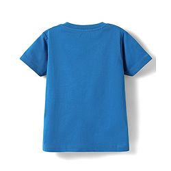 Babyhug Cotton Knit Half Sleeves T-Shirt With Play Like You Ment It Text Print - Blue