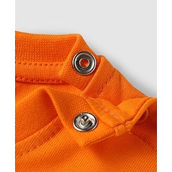 Babyhug Cotton Knit Half Sleeves T-Shirts with Sports Theme Print Pack of 3 - Orange White & Aqua Blue