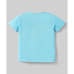 Babyhug Cotton Knit Half Sleeves T-Shirts with Sports Theme Print Pack of 3 - Orange White & Aqua Blue