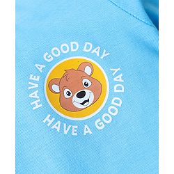 Babyhug Cotton Knit Half Sleeves T-Shirts With Animal Print Pack Of 3 - Red & Navy Blue