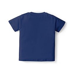 Babyhug Cotton Knit Half Sleeves T-Shirts With Animal Print Pack Of 3 - Red & Navy Blue