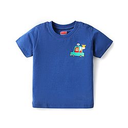 Babyhug Cotton Knit Half Sleeves T-Shirts With Animal & Vehicle Print Pack Of 3 - Red & Blue
