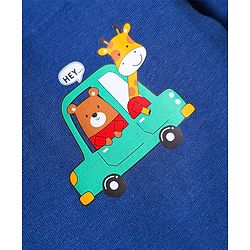 Babyhug Cotton Knit Half Sleeves T-Shirts With Animal & Vehicle Print Pack Of 3 - Red & Blue