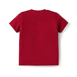 Babyhug Cotton Knit Half Sleeves T-Shirts with Bear Print Pack of 3 - Yellow Dark Red & Yellow