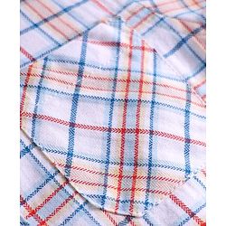Babyhug Cotton Woven Half Sleeves Checks Shirt - Multicolour