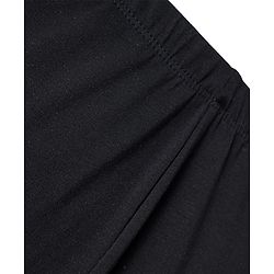 Babyhug Cotton Lycra Full Length Skinny Fit Solid Leggings with Stretch - Black