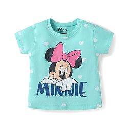 Babyhug Disney Single Jersey Knit Half Sleeve T-Shirts Pack Of 3 With Minnie Mouse Family Graphics - Yellow & Plum