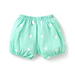 Babyhug Single Jersey Knit Bloomers  With Minnie Mouse Family Graphics Pack Of 3 - Yellow Pink & Light Green