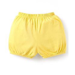Babyhug Single Jersey Knit Bloomers  With Minnie Mouse Family Graphics Pack Of 3 - Yellow Pink & Light Green