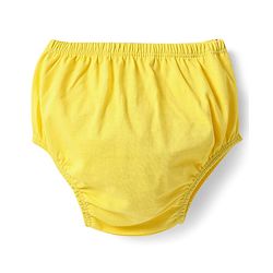 Babyhug Single Jersey Knit Sleeveless Solid Color Frock with Bloomer - Yellow