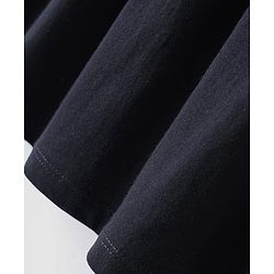 Babyhug Single Jersey Knit Sleeveless Solid Frock With Bloomer - Black
