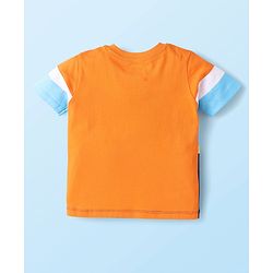 Babyhug Cotton Knit Half Sleeves T-Shirts with Stripes & Boat Print Pack Of 3 - Yellow & White