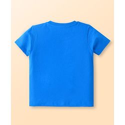 Babyhug Cotton Knit Half Sleeves T-Shirts with Text Print Pack of 3 - White Red & Blue