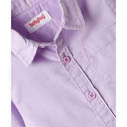 Babyhug Cotton Linen Half Sleeves Solid Shirt- Lime Green