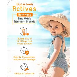 Babyhug Advanced Mineral Based Sunscreen Lotion with SPF 30 +, PA+++, Broad Spectrum (UVA/UVB) Protection & No White Cast - 200ml