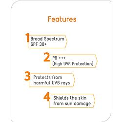Babyhug Advanced Mineral Based Sunscreen Lotion with SPF 30 +, PA+++, Broad Spectrum (UVA/UVB) Protection & No White Cast - 200ml