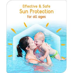 Babyhug Advanced Mineral Based Sunscreen Lotion with SPF 30 +, PA+++, Broad Spectrum (UVA/UVB) Protection & No White Cast - 200ml