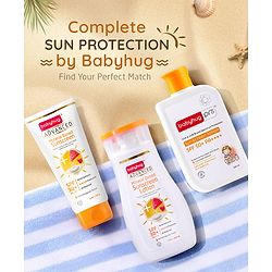 Babyhug Advanced Mineral Based Sunscreen Lotion with SPF 30 +, PA+++, Broad Spectrum (UVA/UVB) Protection & No White Cast - 200ml