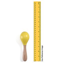 Babyhug Maracas Wooden Rattle Toy Set of 2 for Babies & Toddlers|Sensory Play|Fine Motor Skills & Brain Development|Multicolour|BIS Certified