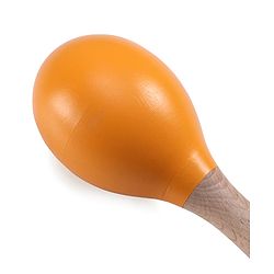 Babyhug Maracas Wooden Rattle Toy Set of 2 for Babies & Toddlers|Sensory Play|Fine Motor Skills & Brain Development|Multicolour|BIS Certified