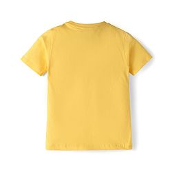 Babyhug Cotton Knit Half Sleeves T-Shirts With Fries & Burger Print Pack of 3 - Navy Blue Blue & Yellow