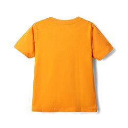 Babyhug Cotton Knit Half Sleeves T-Shirt With Sport Theme Print - Orange