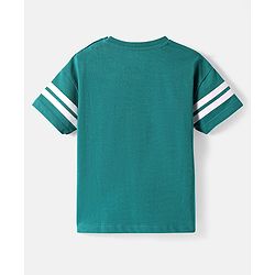 Babyhug Disney Single Jersey Knit Half Sleeves T-Shirt with Donald Duck Graphics - Green