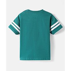 Babyhug Disney Single Jersey Knit Half Sleeves T-Shirt with Donald Duck Graphics - Green