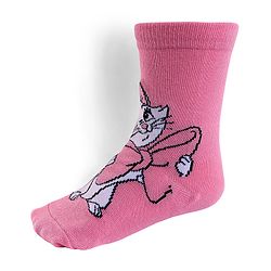 Cute Walk by Babyhug Knit Antibacterial Socks With Aristocats Marie Graphics Pack Of 3 - Pink