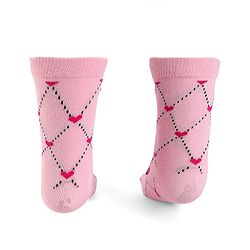 Cute Walk by Babyhug Knit Antibacterial Socks With Aristocats Marie Graphics Pack Of 3 - Pink