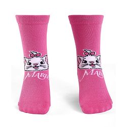 Cute Walk by Babyhug Knit Antibacterial Socks With Aristocats Marie Graphics Pack Of 3 - Pink