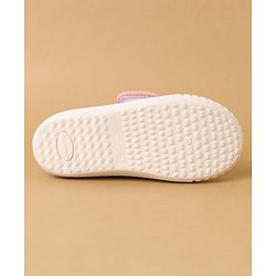 Cute Walk by Babyhug Velcro Closure Casual Shoes with Floral Print & Applique - Pink