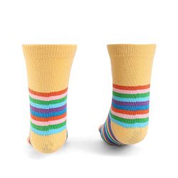 Cute Walk by Babyhug Knit Antibacterial Socks With Mickey Mouse Graphics Pack Of 3 - Blue Black & Yellow