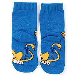 Cute Walk by Babyhug Disney Knit Ankle Length Antibacterial Socks With Lion King Graphics Pack Of 3 - Green Yellow & Blue