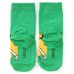 Cute Walk by Babyhug Disney Knit Ankle Length Antibacterial Socks With Lion King Graphics Pack Of 3 - Green Yellow & Blue