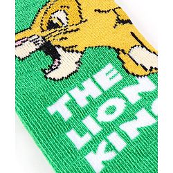 Cute Walk by Babyhug Disney Knit Ankle Length Antibacterial Socks With Lion King Graphics Pack Of 3 - Green Yellow & Blue