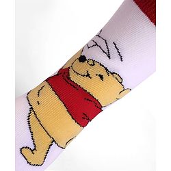 Cute Walk By Babyhug Knit Antibacterial Socks With Winnie The Pooh Graphics Pack Of 3 - Yellow & White