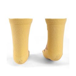 Cute Walk By Babyhug Knit Antibacterial Socks With Winnie The Pooh Graphics Pack Of 3 - Yellow & White