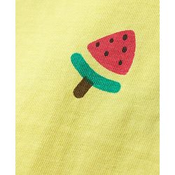 Babyhug Cotton Knit Half Sleeves T-Shirts With Tropical Print  Pack Of 3 -Yellow &  Pink