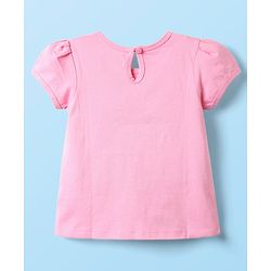 Babyhug Cotton Knit Half Sleeves T-Shirts With Tropical Print  Pack Of 3 -Yellow &  Pink