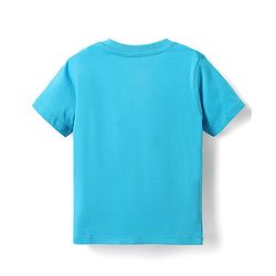 Babyhug Cotton Knit Half Sleeves T-Shirts with Tropical Theme Print & Stripes Pack of 3 - Navy & Aqua Blue