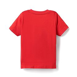 Babyhug Cotton Knit Half Sleeves T-Shirts with Dino Print & Stripes Pack of 3 - Navy Blue & Red