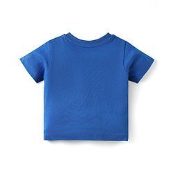 Babyhug Cotton Knit Half Sleeves T-Shirts with Text Print & Stripes Pack of 3 - Yellow Blue & White